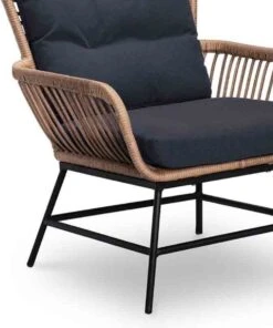 BUITEN Living Dex Wicker Loungestoel Tuin | Wicker + Aluminium | Bamboe Antraciet -Tuin En Buiten 1002x1200 1