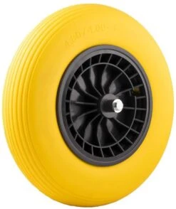 Merkloos Kruiwagenwiel Anti Lek - 4.80/4.00-8 - Massief PU Band - Lekvrij Wiel Met 130mm As - Kruiwagenband 4.80/400 Voor Kruiwagen -Tuin En Buiten 1007x1200