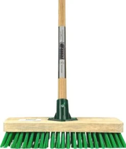 Synx Tools Tegelborstel - Bezem Met Steel 150cm Mosbezem - Schrobbezem - Mos - Onkruidborstel - Harde Borstel- Bezems -Tuin En Buiten 1012x1200 2