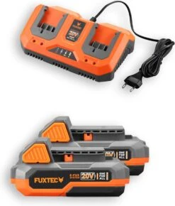 FUXTEC Grasmaaier Accu 40V (2x 20V) - Set Met Batterij (2x 2Ah) En Lader (2.4A Dubbellader) -Tuin En Buiten 1022x1200