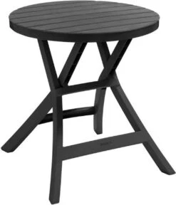 Allibert - Tuintafel - Oregon - Ø 70 Cm - Kunststof - Opklapbaar -Tuin En Buiten 1030x1200 1