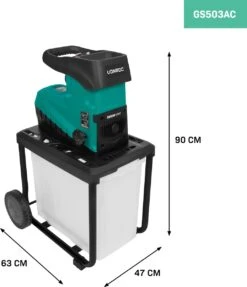 VONROC Stille Hakselaar/Shredder 2800W – Voor Takken Tot Ø45mm – Incl. 60L Opvangbak & Duwstok 9 VONROC Stille Hakselaar/Shredder 2800W – Voor Takken Tot Ø45mm – Incl. 60L Opvangbak & Duwstok -Tuin En Buiten 1034x1200