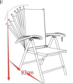 Tuinstoel Standenstoel Aluminium Antraciet 7 Standen Per 2 Stuks -Tuin En Buiten 1038x1200