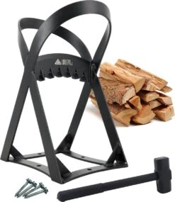 Lighted Lifestyle™| Houtklover Voor Aanmaakhout Incl. Kloofhamer - Houtsplijter - Houtkliever - Snel Haardhout - Gietijzer - Incl. Schroeven -Tuin En Buiten 1040x1200 2