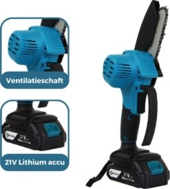 NovarGarden® Mini Kettingzaag NG1 - Met 2x Accu - Takkenzaag - Snoeizaag - Electrisch - Handzaag - Boomzaag - 21V -Tuin En Buiten 1080x1200 4