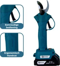 NovarGarden® Elektrische Snoeischaar NG1 - 2x Accu - Elektrisch - Takkenschaar - Op Batterij - 28mm -Tuin En Buiten 1095x1200 1