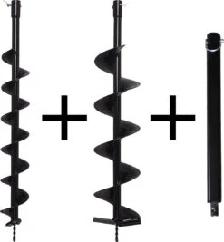 Kibani Grondboor 52cc Benzine + Grondboren Set 60 Mm + 80 Mm + 100 Mm + 150 Mm + 2 Verlengstukken - Palenboor - Grondboor Machine -Tuin En Buiten 1111x1200 2