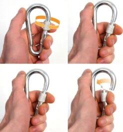 2x 50cm Hangende Stoelketting Tot 230kg - 4 Karabiners - Schommel Hangmat Bokszak Ophanging -Tuin En Buiten 1122x1200