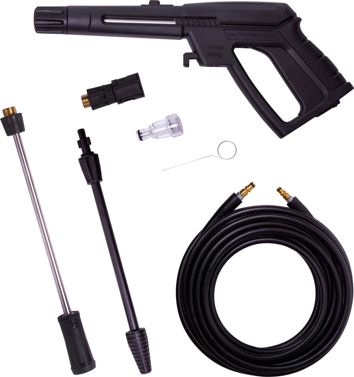 VONROC Hogedrukreiniger V22-1 2200W – 170 Bar – 450 L/h – Incl. 8m Slang, Reinigingsmiddelen Tank, Spuitstukken En Accessoires 7 VONROC Hogedrukreiniger V22-1 2200W – 170 Bar – 450 L/h – Incl. 8m Slang, Reinigingsmiddelen Tank, Spuitstukken En Accessoires - Afbeelding 7