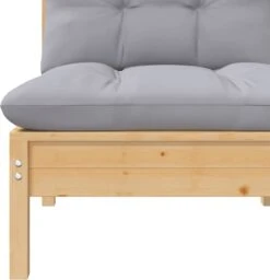 VidaXL 3-delige Loungeset Met Grijze Kussens Massief Grenenhout -Tuin En Buiten 1159x1200 8