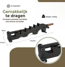 Flowkey® Houtklover XL - Houtsplijter Bijl - Houtkliever Kloofwig Gietijzer - Voor Hout & Aanmaakhout - Inclusief Gratis Bevestigingsset -Tuin En Buiten 1163x1200