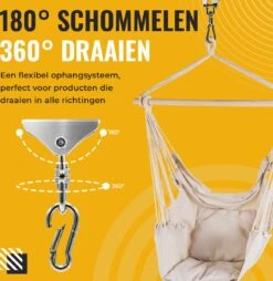 Itstrong® Plafondhaak Ophangsysteem Voor Binnen & Buiten – Ophanghaak Voor Bokszak – Schommel – Schommelstoel – Hangstoel - RVS -Tuin En Buiten 1166x1200 4