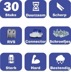 Mesjes Voor Gardena Robotmaaier - Husqvarna Automower - 30st - RVS Coated - Plastic Box + CONNECTOR -Tuin En Buiten 1180x1200 1