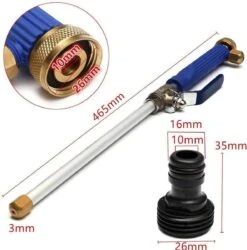 Merkloos Hogedruk-waterjet-Waterspuit-tuinslang | Spuitpistool Aansluiting Op Tuinslang | Hogedruk Waterpistool, Bevestiging Voor Tuinsproeier- Auto Wassen- Terras/tuin Reiniger -Tuin En Buiten 1185x1200 6