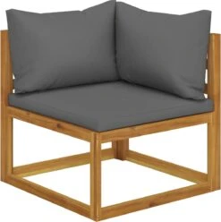 Decoways - 7-delige Loungeset Met Kussens Massief Acaciahout -Tuin En Buiten 1193x1200