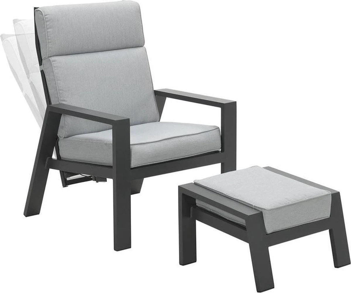 Garden Impressions Max Verstelbare Stoel + Voetenbank 2 Garden Impressions Max Verstelbare Stoel + Voetenbank - Afbeelding 2