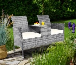 Casaria Polyrattan Tuinbank - Incl. Tafel & Kussens 7 Cm - Grijs 13 Casaria Polyrattan Tuinbank - Incl. Tafel & Kussens 7 Cm - Grijs -Tuin En Buiten 1200x1013 3