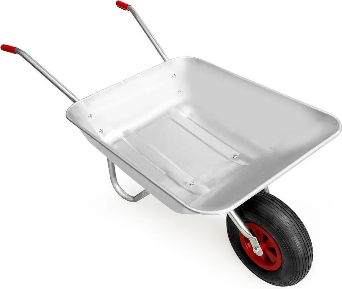 Gardebruk Kruiwagen 80 Liter – Belastbaarheid 100 Kg - Zilver 2 Gardebruk Kruiwagen 80 Liter – Belastbaarheid 100 Kg - Zilver - Afbeelding 2