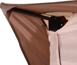 Outsunny Paviljoen Met Zijwanden Partytent Tuintent Popup 3,25 X 3,25 M Khaki 840-166 -Tuin En Buiten 1200x1018