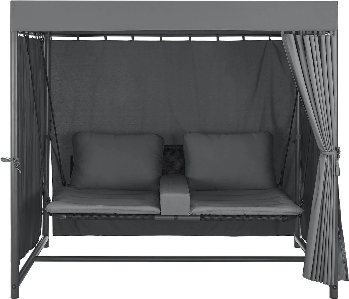 Schommelbank / Ligbank Kassandra - Donkergrijs 2 Schommelbank / Ligbank Kassandra - Donkergrijs - Afbeelding 2