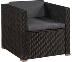 Polyrotan Loungeset Punta Cana L - Zwart -Tuin En Buiten 1200x1034