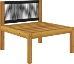 Decoways - 5-delige Loungeset Met Kussens Massief Acaciahout Crèmekleurig -Tuin En Buiten 1200x1044