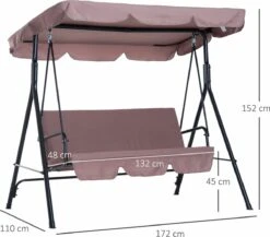 Outsunny Hollywoodschommel 3-zits Tuinschommel Schommelbank Met Dak 3 Kleuren 84A-054 18 Outsunny Hollywoodschommel 3-zits Tuinschommel Schommelbank Met Dak 3 Kleuren 84A-054 -Tuin En Buiten 1200x1055 2