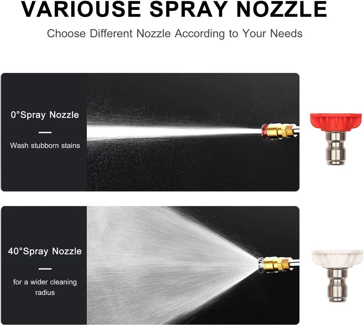 BOTC Universal Hogedrukreiniger - Draagbaar - Auto Wasmachine - Hogedrukreiniger 2 BOTC Universal Hogedrukreiniger - Draagbaar - Auto Wasmachine - Hogedrukreiniger - Afbeelding 2