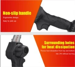 Violeworks® Accu Kettingzaag - Snoeizaag - Mini Kettingzaag - Handkettingzaag - Ook Voor Makita - Elektrische Kettingzaag - Elektrische Snoeischaar - Op Batterij - 2900 MAh - 1080W - 88V -Tuin En Buiten 1200x1075 2