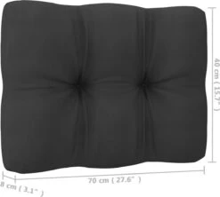 Decoways - 6-delige Loungeset Met Kussens Massief Grenenhout Wit -Tuin En Buiten 1200x1080