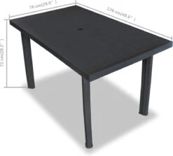 VidaXL Tuintafel 126x76x72 Cm Kunststof Antraciet 16 VidaXL Tuintafel 126x76x72 Cm Kunststof Antraciet -Tuin En Buiten 1200x1082 1