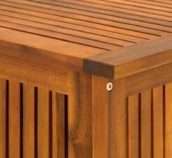 Casaria Opbergbox Acacia Hout – Weerbestendig 115cm - Bruin -Tuin En Buiten 1200x1102