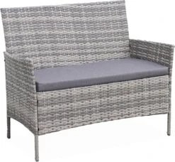 Alice's Garden Loungeset Moltès - 4 Plaatsen - Wicker - Kleine Set - Tinten Grijs/grijs -Tuin En Buiten 1200x1108 1