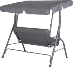 Merkloos Casaria Hollywood Schommel - Antraciet - Incl. Zonnekap -Tuin En Buiten 1200x1109 3