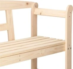 Merkloos Springos Tuinbank | Tuinbankje | Zitbank Buiten | Naaldhout | 119 X 78 X 45 Cm | Licht -Tuin En Buiten 1200x1126 3