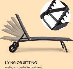 Blumfeldt Limala Tuinstoel - Ligstoel - Relaxstoel - Rugleuning In 6 Standen Verstelbaar - 2 Vielen - Draagkracht: Max. 150 Kg -Tuin En Buiten 1200x1129 4