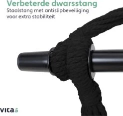 Vita5 XXL Hangstoel | Binnen&Buiten Hangnest | Incl. 2 Kussens En Boekenvak | Volwassenen&Kinderen | Hangmatstoel Tot 225kg | Grijs 17 Vita5 XXL Hangstoel | Binnen&Buiten Hangnest | Incl. 2 Kussens En Boekenvak | Volwassenen&Kinderen | Hangmatstoel Tot 225kg | Grijs -Tuin En Buiten 1200x1133 2