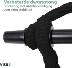 Vita5 XXL Hangstoel | Binnen&Buiten Hangnest | Incl. 2 Kussens En Boekenvak | Volwassenen&Kinderen | Hangmatstoel Tot 225kg | Beige -Tuin En Buiten 1200x1134 4