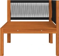 Decoways - 5-delige Loungeset Met Kussens Massief Acaciahout Crèmekleurig -Tuin En Buiten 1200x1140