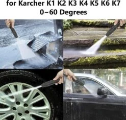 Merkloos 140 Bar Hogedrukspuitlans - Hogedrukreiniger Kärcher-opzetstuk - Verstelbare Sproeikop Voor Karcher Hogedrukreiniger - Accessoire Voor Karcher K1 K2 K3 K4 K5 K6 K7 -Tuin En Buiten 1200x1140 6