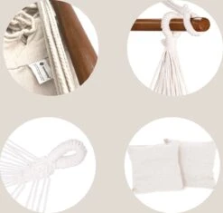 Springos Hangstoel | Binnen & Buiten | Met 2 Kussens | Boekenvak | Ook Voor Kinderen | Belastbaar Tot 150 Kg | Wit 9 Springos Hangstoel | Binnen & Buiten | Met 2 Kussens | Boekenvak | Ook Voor Kinderen | Belastbaar Tot 150 Kg | Wit -Tuin En Buiten 1200x1143