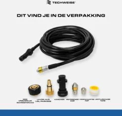 Techweise - Rioolslang Voor O.a. Kärcher - 15M - Met Roterende En Voorwaartse Kop -Tuin En Buiten 1200x1145 2