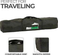 MaxxGarden Easy-up Partytent - 3x3m - Standaard - Waterdicht - Opvouwbaar - Inclusief Draagtas - Zwart 10 MaxxGarden Easy-up Partytent - 3x3m - Standaard - Waterdicht - Opvouwbaar - Inclusief Draagtas - Zwart -Tuin En Buiten 1200x1146