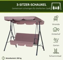 Outsunny Hollywoodschommel 3-zits Tuinschommel Schommelbank Met Dak 3 Kleuren 84A-054 14 Outsunny Hollywoodschommel 3-zits Tuinschommel Schommelbank Met Dak 3 Kleuren 84A-054 -Tuin En Buiten 1200x1147 1