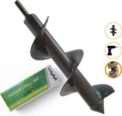 Grondboor Voor Boormachine - 8x25 Cm - Zwart