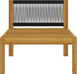 Decoways - 5-delige Loungeset Met Kussens Massief Acaciahout Crèmekleurig -Tuin En Buiten 1200x1152