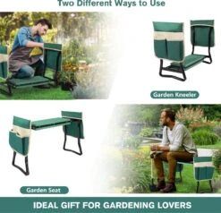 Uten - Kniebankje Tuin - Knie Steun - Tuinkruk Inklapbaar - Kniesteun Tuinieren - Kniekussen - Tot 150 Kg - Groen -Tuin En Buiten 1200x1158