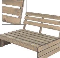 Pro Garden Palletbank - 120 Cm - 2-zits 16 Pro Garden Palletbank - 120 Cm - 2-zits -Tuin En Buiten 1200x1158 5