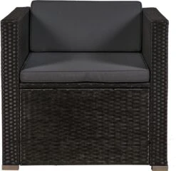 Polyrotan Loungeset Punta Cana L - Zwart -Tuin En Buiten 1200x1166