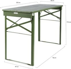 MaximaVida Inklapbare Biertafel Berlijn 120 X 50 Cm Olijfgroen - FSC Hout -Tuin En Buiten 1200x1166 7